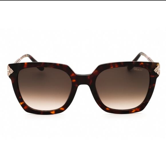 New! Chopard SCH336S 0714 Happy Hearts Havana Women Sunglasses, Authentic main image 7